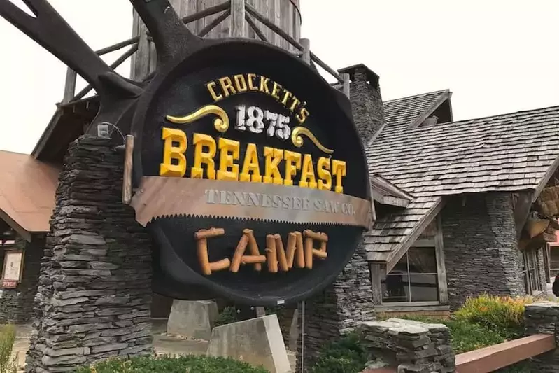 crockett's breakfast camp sign