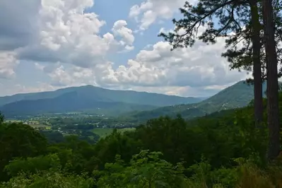 view from the foothills parkway