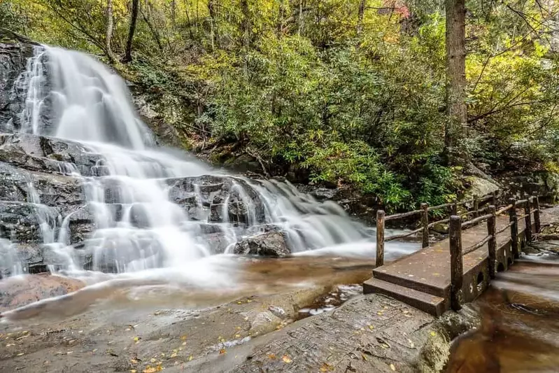 Laurel Falls one of best free things to do in Gatlinburg