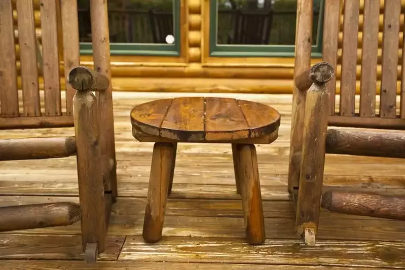 rocking chairs at Gatlinburg cabin