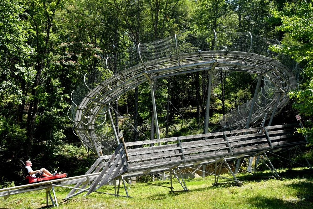 mountain coaster in Gatlinburg