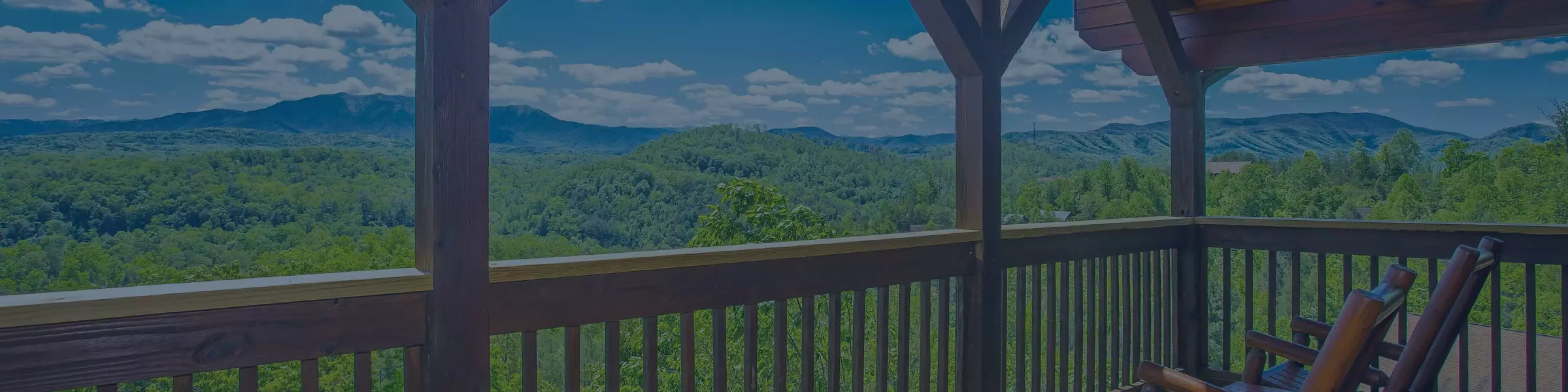 Smoky Mountain view from cabin deck