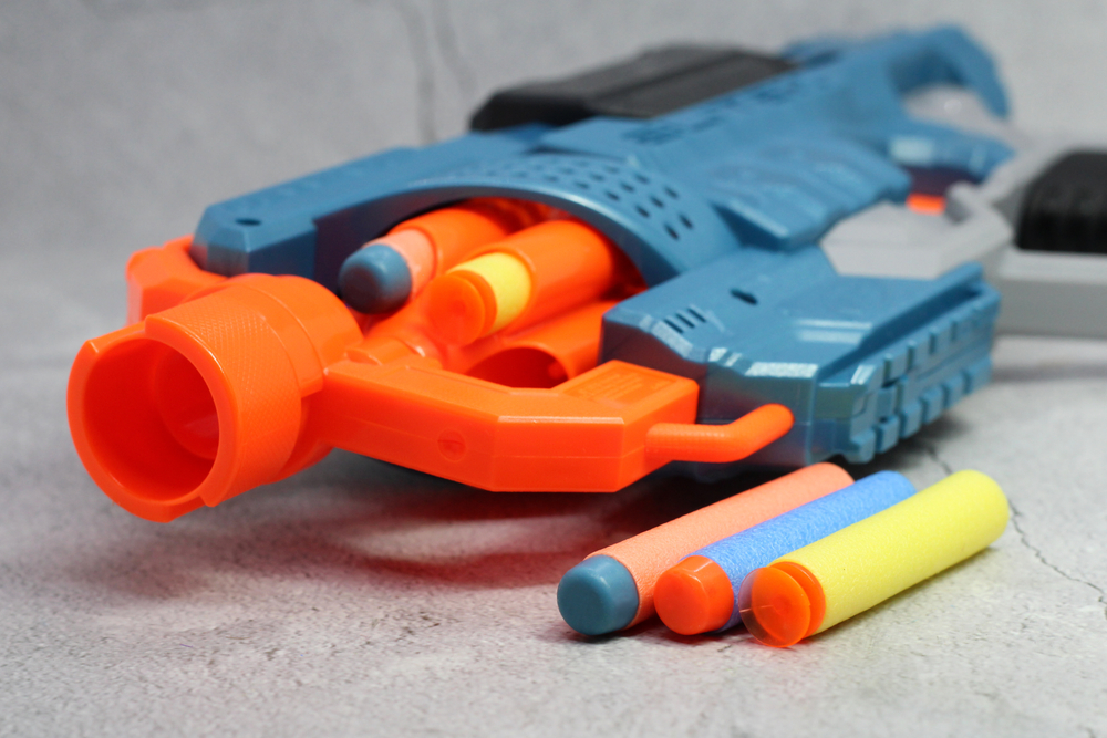 Nerf gun and foam darts